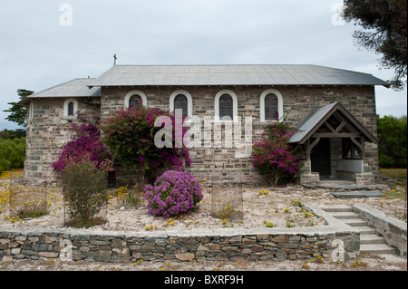 Die Kirche des guten Hirten erbaut von Leprakranken auf Robben Island, Cape Town, Südafrika Stockfoto