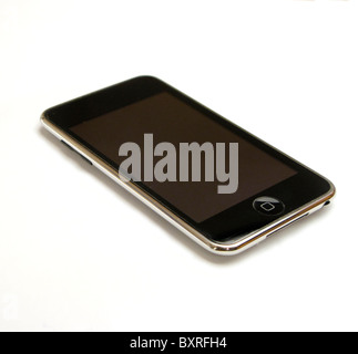 Ausschnitt des Ipod touch auf weißem Hintergrund Stockfoto