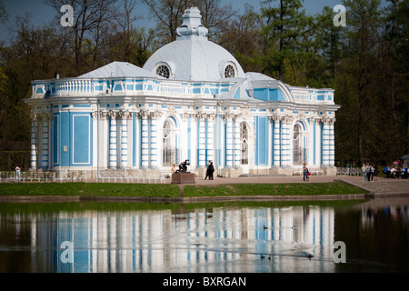 Die Grotte Pavillon, Puschkin, Zarskoje Selo (Dorf des Zaren), Sankt-Petersburg, Russland Stockfoto