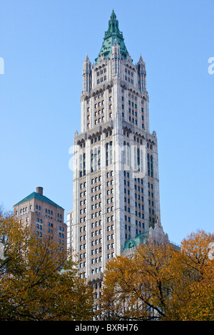 Woolworth-Gebäude in Lower Manhattan, New York City Stockfoto