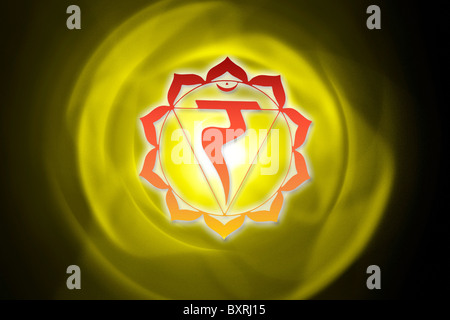 Manipura Chakra symbol Stockfoto