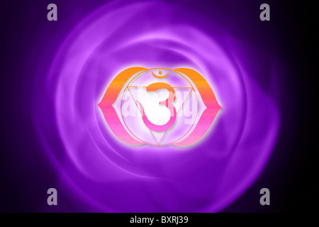 Ajna Chakra symbol Stockfoto