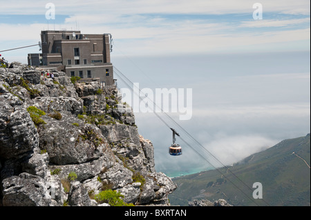 Obere Seilbahnstation Tafelberg, Kapstadt, Südafrika Stockfoto