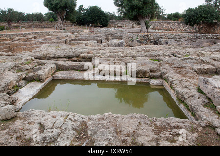 Achaeological Website, Egnazia, Apulien, Italien Stockfoto