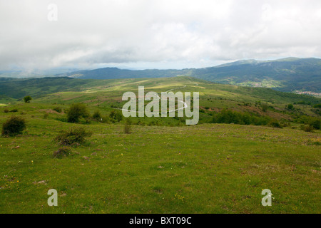 Serra del Prete Berg von De Gasperi-Hütte, Nationalpark Pollino, Basilikata, Italien Stockfoto