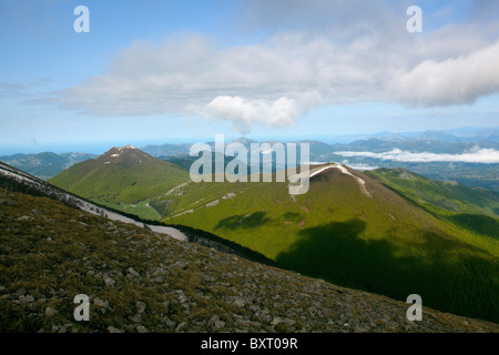 Pollino Nationalpark Serra del Prete Berg, Basilikata, Italien Stockfoto