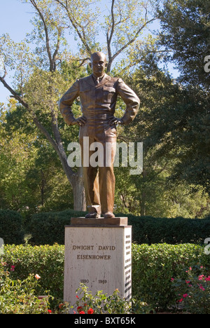 Bronzestatue von der 34. Präsident der Vereinigten Staaten von Amerika, Dwight D Eisenhower. Stockfoto