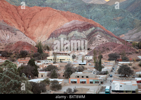 Cerro de Los Siete Colores (7 Farben Hügel) Stockfoto