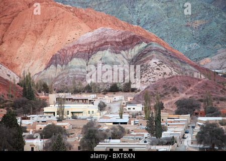 Cerro de Los Siete Colores (7 Farben Hügel) Stockfoto