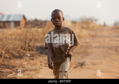 JUBA, Südsudan, 8. Dezember 2010: Gudale West, ein neu besiedelten Gebietes bevölkert von Southern Sudan Rückkehrer Stockfoto