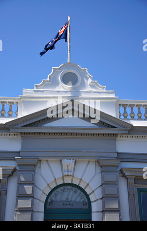 Das alte, Versand, Büro, Church Street, Akaroa, Banks Peninsula, Canterbury, Neuseeland Stockfoto