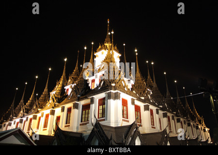 Wat Ratchanadda, der Tempel des Metall Schloss, Bangkok, Thailand Stockfoto