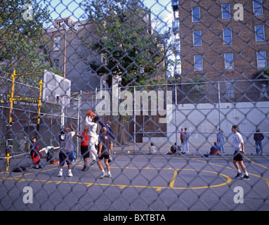 Innere Stadt Basketball Court, Manhattan, New York, New York Staat, Vereinigte Staaten von Amerika