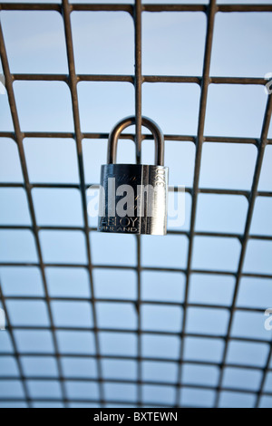Liebe Sperre Stockfoto