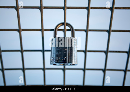 Liebe Sperre Stockfoto