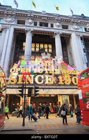 London-Weihnachten 2009, Oxford Street, Selfridges Stockfoto