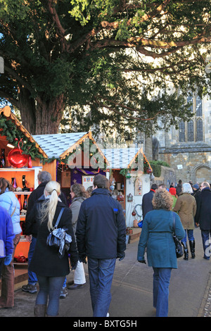 Winchester Weihnachtsmarkt Stockfoto