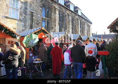 Winchester Weihnachtsmarkt Stockfoto