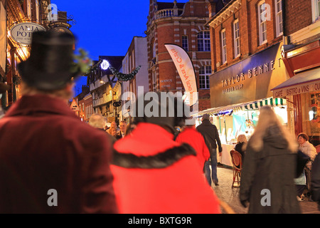 Worcester, viktorianische Weihnachtsmarkt Friar Street Stockfoto