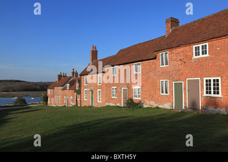 Hampshire, New Forest, Buckler hart, historischen Cottages Stockfoto