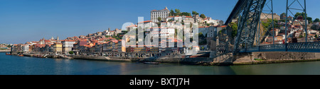 Portugal, Costa Verde, Porto, den Fluss Douro, Stadtteil Ribeira und die Ponte Luis Brücke ich Stockfoto