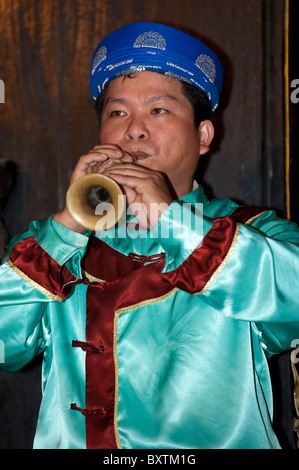 Traditionelle Musik und Tanz zeigen, Hoi an, Vietnam Stockfoto