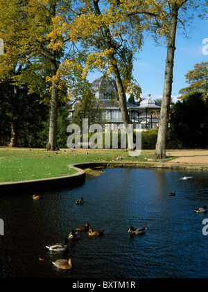 Peak District, Buxton, Pavillon Garten Stockfoto