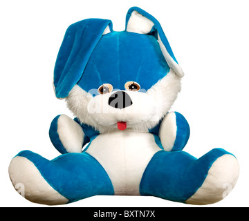 Blaue Kaninchen Symbol des Jahres 2011 sitzt Stockfoto