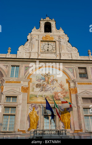 Europa, Italien, Ligurien, Genua Palazzo San Giorgio Stockfoto