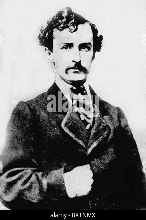 John Wilkes Booth (10 Mai 1838 – 26, April 1865) war ein US-amerikanischer Bühnenschauspieler ermordet Präsident Abraham Lincoln im Ford " Stockfoto