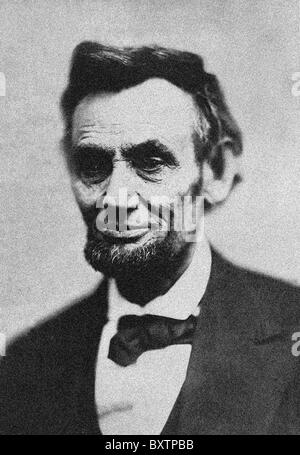 Abraham Lincoln (12. Februar 1809 – 15. April 1865) war der 16. Präsident der Vereinigten Staaten. Stockfoto