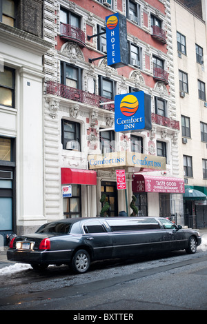 Das Comfort Inn in der Nähe von New York Flatiron auf Samstag, 1. Januar 2011. (© Richard B. Levine) Stockfoto