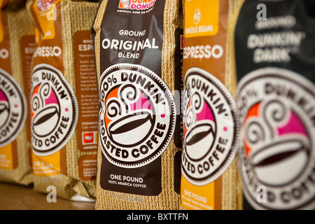 Eine Anzeige von Dunkin ' Donuts Kaffee Stockfoto