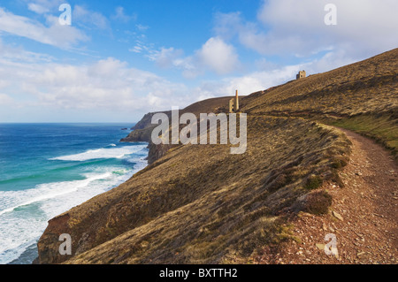 Wheal Coates Zinnmine in der Nähe von St. Agnes North Cornwall Küste England GB UK EU Europa Stockfoto