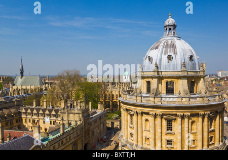 Radcliffe Camera Wände des Brasenose College und Dächer der Universität Stadt Oxford, Oxfordshire, England, UK, GB eu Stockfoto