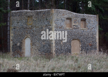 Mildenhall Warrener Ferienhaus in Thetford Forest, England. Dieses Ferienhaus ist stammen aus dem 14. Jahrhundert bekannt. Stockfoto