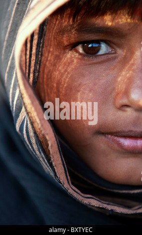 Porträt eines jungen indischen Ayyappa Andhra Pradesh in Indien Stockfoto