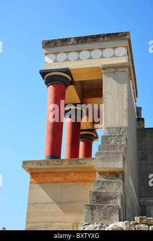 Ausgrabungsstätte von Knossos auf Kreta, Griechenland Stockfoto