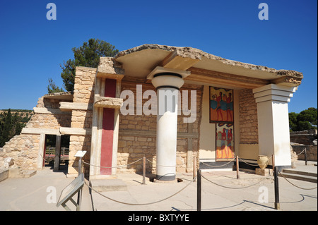 Ausgrabungsstätte von Knossos auf Kreta, Griechenland Stockfoto