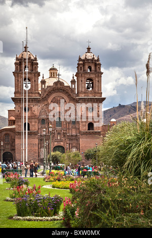 Iglesia De La Compañía de Jesus, Plaza de Armas, Cusco, Peru, Südamerika Stockfoto