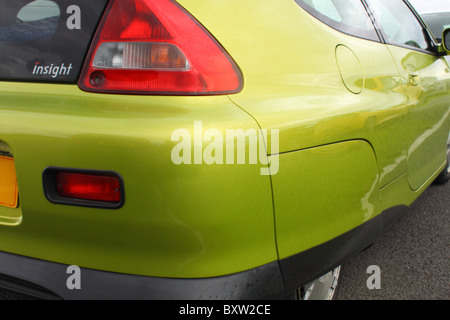 Detailansicht der Honda Insight Auto, ein Hybrid-Elektrofahrzeug Stockfoto