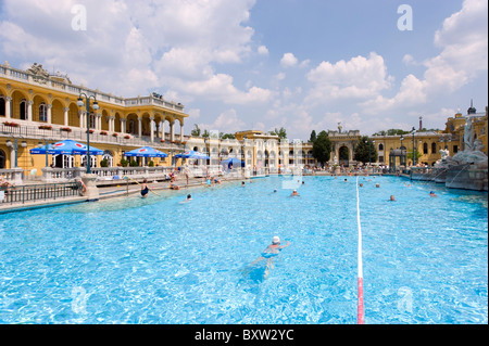 Szechenyi Thermen, Budapest, Ungarn Stockfoto