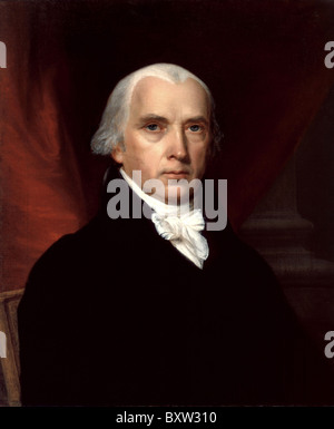 James Madison, Präsident James Madison, vierter Präsident der Vereinigten Staaten. Stockfoto