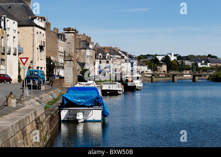 Der Fluss Vilaine Redon Frankreich Stockfoto