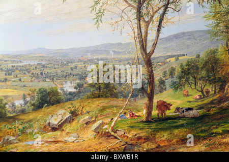 Detail: Das Tal von Wyoming, 1865, von Jasper Francis Cropsey Stockfoto