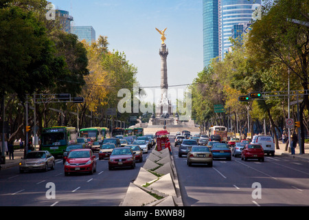 Angel De La Independencia am Paseo De La Reforma in Mexiko-Stadt, Mexiko Stockfoto