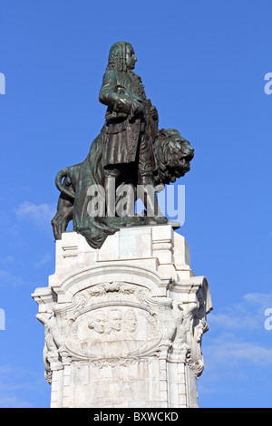 Denkmal zum Marques de Pombal (1699-1782), Praça Marques de Pombal, Lissabon, Portugal Stockfoto