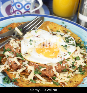 mexikanisches Gericht (Huevos Rancheros) Stockfoto