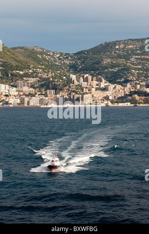 Lotsenboot in Monaco Monte-Carlo Hafen Stockfoto