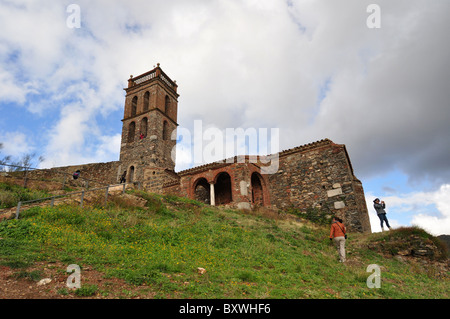 Almonaster la real - Festung Stockfoto